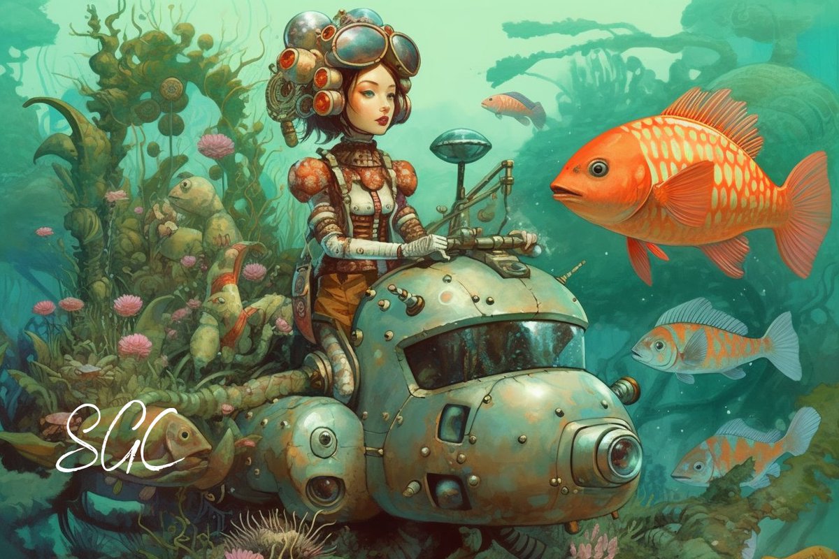 studiogreencode's tweet photo. Creature Combo: Let's starting with "mermaid, robot, jungle" - add a single word to expand the world! Example: "mermaid, robot, jungle, time travel". ⏳
Tag 2 friends
Retweet
Prompt in ALT
and join the adventure at any point! 🗺️ #CreatureMashup #ImaginationGame #Studiogreencode https://t.co/XVPiRWemXy