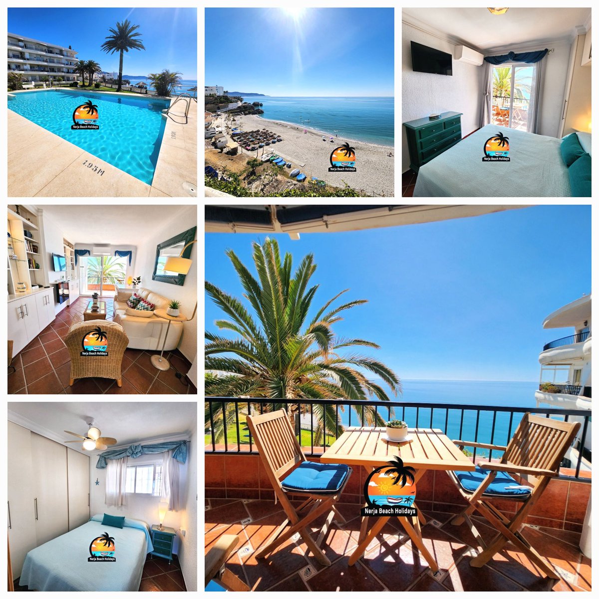 👉Are you looking for some inspiration for your next holiday? Look at this 2 bedroom apartment in Acapulco Playa with this amazing sea view in Nerja, Andalucia, Spain 🌴🌴
For more information or to book, visit nerjabeachholidays.com/acapulco-playa… 
#Spain #vacation