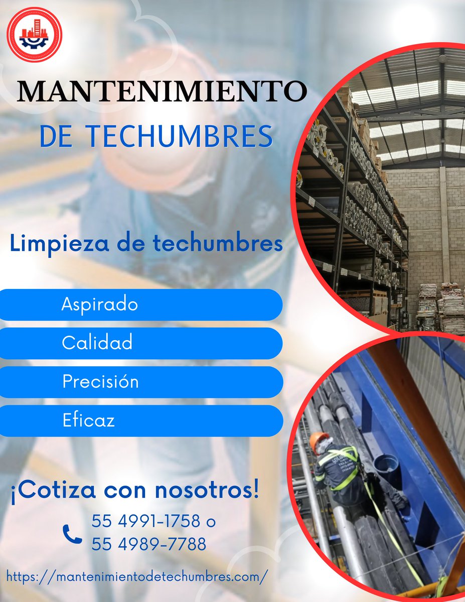 MTechumbres's tweet photo. Realiza mantenimiento a tus instalaciones de forma frecuente, evitando el óxido y material dañado.

Cotiza al: 5549911758 o 5549897788.

#limpieza #aspirado #limpiezaprofunda #limpiezademaquinaria #mantenimientodetechumbres #mantenimiento #Acolman #CDMX https://t.co/YNwlLpcfeE