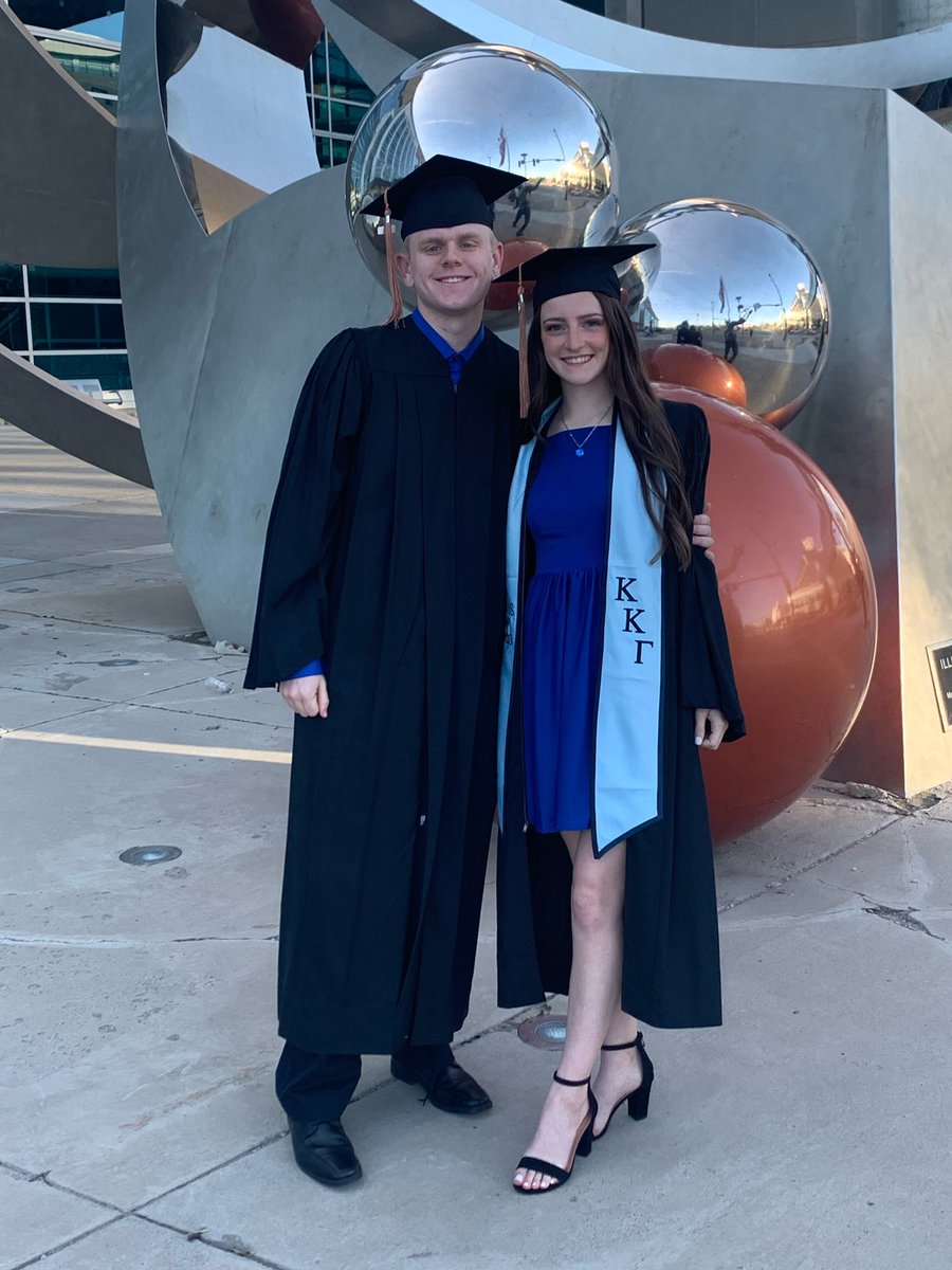 Congrats to two of Creighton’s newest alums! #CreightonGrad