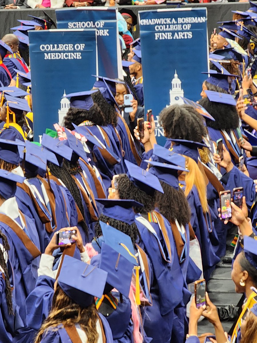 William E. Spriggs (@wspriggs) on Twitter photo Congrats, the first full commencement exercise for the @howardu Chadwick Boseman College of Fine Arts receive their BFA BM MFA and MM with Dean <a href="/PhyliciaRashad/">Phylicia Rashad</a> Congrats, the first full commencement exercise for the @howardu Chadwick Boseman College of Fine Arts receive their BFA BM MFA and MM with Dean <a href="/PhyliciaRashad/">Phylicia Rashad</a>