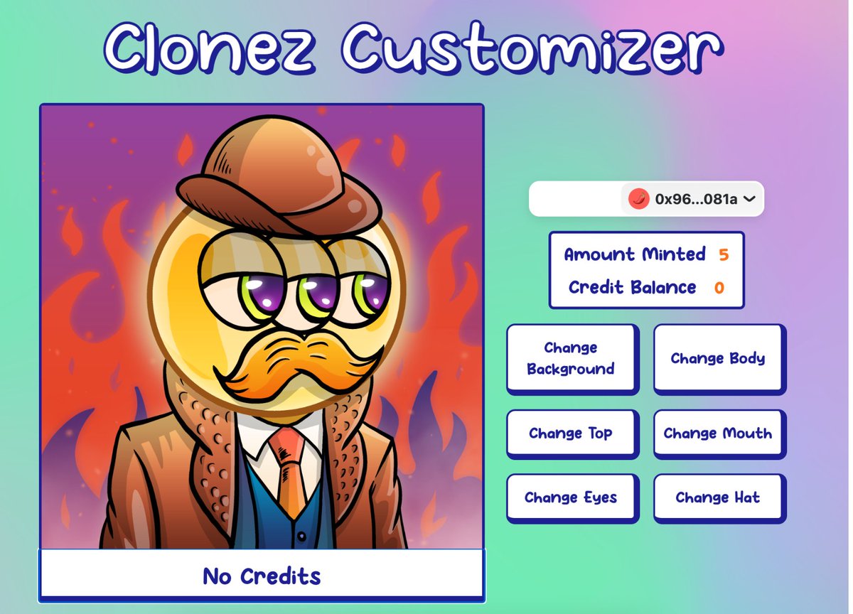 RuvyG2's tweet photo. Sick mint from @AlphaFiendz !! I really like the idea of customizing your own NFT! Gotta love the detective look of this Clonez!

#clonezgiveaway https://t.co/ZshmyiroXQ