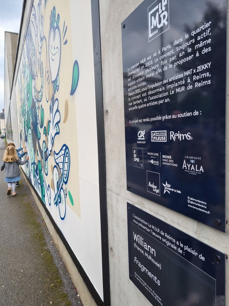 💚 Quand la #culture et la #santé se rencontrent hors des murs de l'hôpital : vernissage de la fresque street-art réalisée par Willian en hommage aux donneurs d'#organes sur #LeMURdeReims  <a href="/VilledeReims/">Ville de Reims</a> <a href="/ag_biomedecine/">Agence de la biomédecine</a>