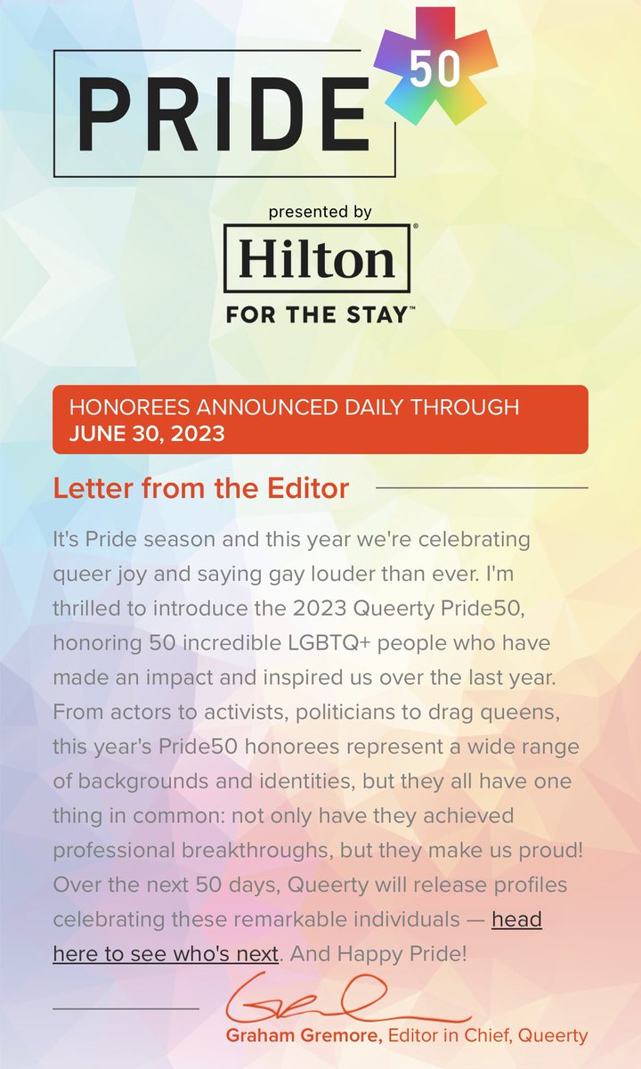 JusticeHorn_'s tweet photo. Every year, @Queerty puts together a list of 50 LGBTQ+ people across the world with their Pride50 Honorees. 🌈

I’m honored to be included in this year’s list and for the chance to represent Kansas City. This work is one of my greatest passions. https://t.co/moEL8KrO75 https://t.co/O7rrlFooxB