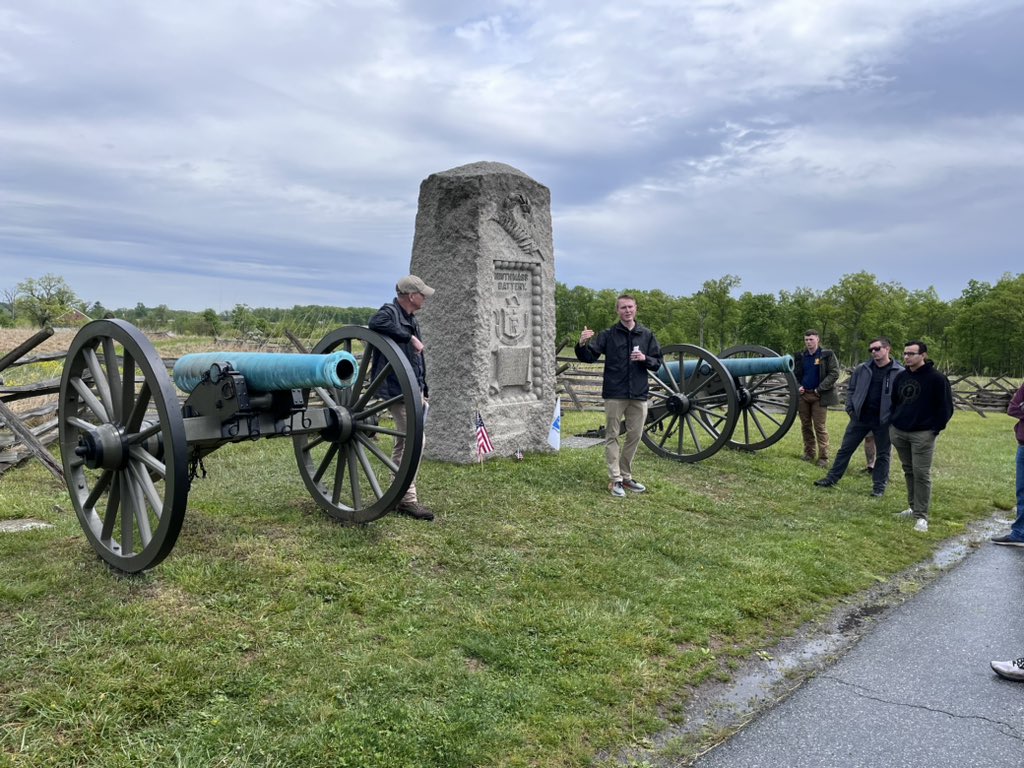 2_14Infantry's tweet photo. This week, Golden Dragon leaders conducted a staff ride at Gettysburg to discover the beginning of 2-14INs storied lineage, beginning in the American Civil War.

Special thanks to COL Johnathon Shine and Dr. Ricardo Herrera for hosting our tour of the battlefield! https://t.co/Qg4YkW7lys