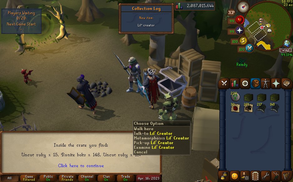 JackRS__'s tweet photo. Pet #34 &amp; #35 during the last month. Got a few caskets to open up later tonight to celebrate the squirrel.
7/8 for Skilling Pets as well now, Chinchompa left to go. 🙂 https://t.co/sMuQSSOTWE