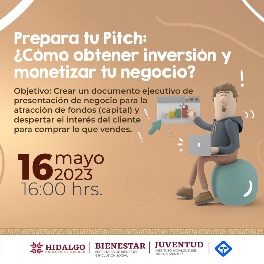 gobiernohidalgo's tweet photo. ¡Sé parte de la #RutaDelEmprendimiento!
Aprende a hacer la presentación de tu negocio de forma correcta y verás como se refleja en ganancias y aumento de clientes.
🗓️ 16 de mayo
⏰ 16:00 horas
📲 Inscríbete en: https://t.co/Qgk9oykoCx https://t.co/PABGRYzLi4