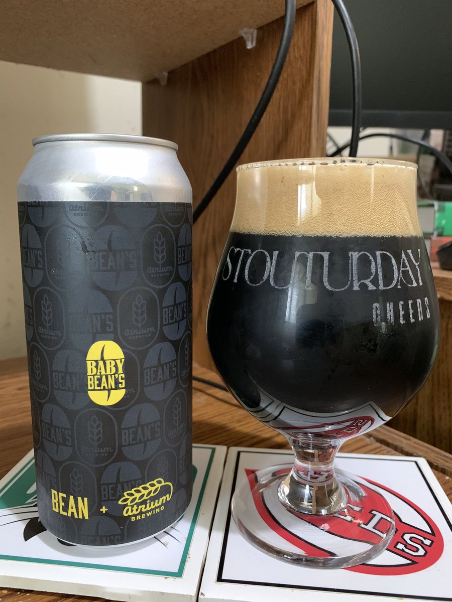 RealBMaxwell's tweet photo. Starting #stouturday with #AtriumBrewing #BeanCoffee Baby Beanโs โ๏ธ Stout ๐๐ป๐๐ #CraftBeer #kentuckybeer @impopsy @RJellyman @Kubrickx @PaulOBrien10 @CorkBeer @AndyKenny27 @RobFromInternet @JonMontag @Just4BeerLovers @Senor_Greezy @ASFreed @1SickAssFool @MakDPostmodern https://t.co/PzIZS7hZqa