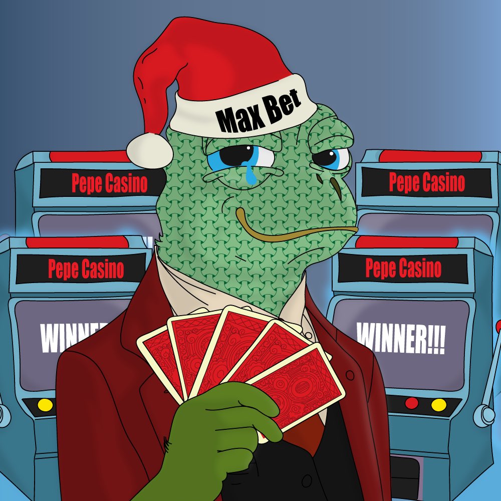 Get some PEPE casino NFTS from <a href="/pepesolana_pepe/">PEPESOLANA - $PEPE 🐸</a> 

🔹 Pf: 0.2 $SOL
🔹Earn weekly airdrops on $PEPE ( this is 5k $PEPE ) 
🔹Vibe with with the community 

Get it now: magiceden.io/marketplace/pe…