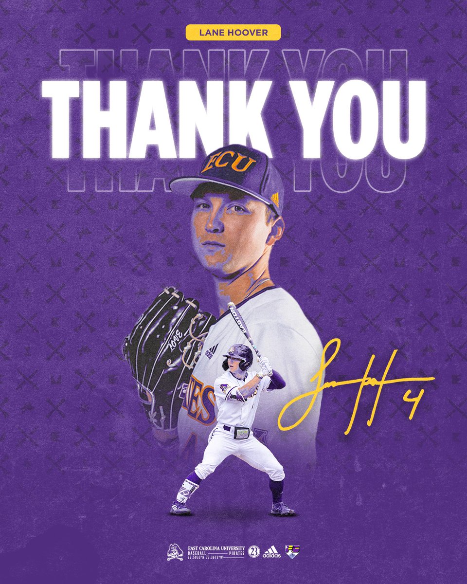 ECUBaseball's tweet photo. Thank you @lanehoover15 for representing this University and program like a true Pirate. 🏴‍☠️🤟 https://t.co/qrGsNYCJwt