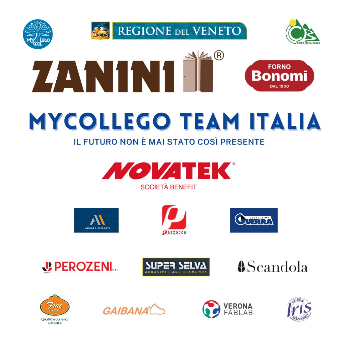 MyCollego's tweet photo. Ci siamo! 
In vista degli Open International Morocco 2023 #FirstLegoLeague dal 18 al 21 Maggio a Marrakech vi presentiamo i nostri super sponsor.
Orgogliosi e fieri di rappresentare il Veneto e L'Italia 🇲🇦🇮🇹 https://t.co/1g0G39jdMo