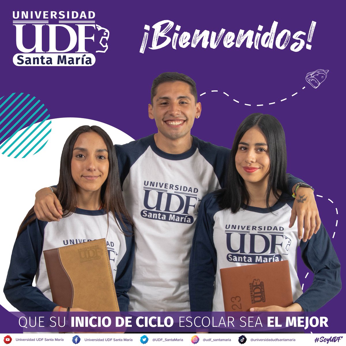 UDF_SantaMaria's tweet photo. ¡BIENVENIDOS! 🥳

Si no persigues lo que quieres, nunca lo tendrás. Si no vas hacia delante, siempre estarás en el mismo lugar. 😎

#SoyUDF #Bienvenidos #Universidad https://t.co/UNoqkFM306