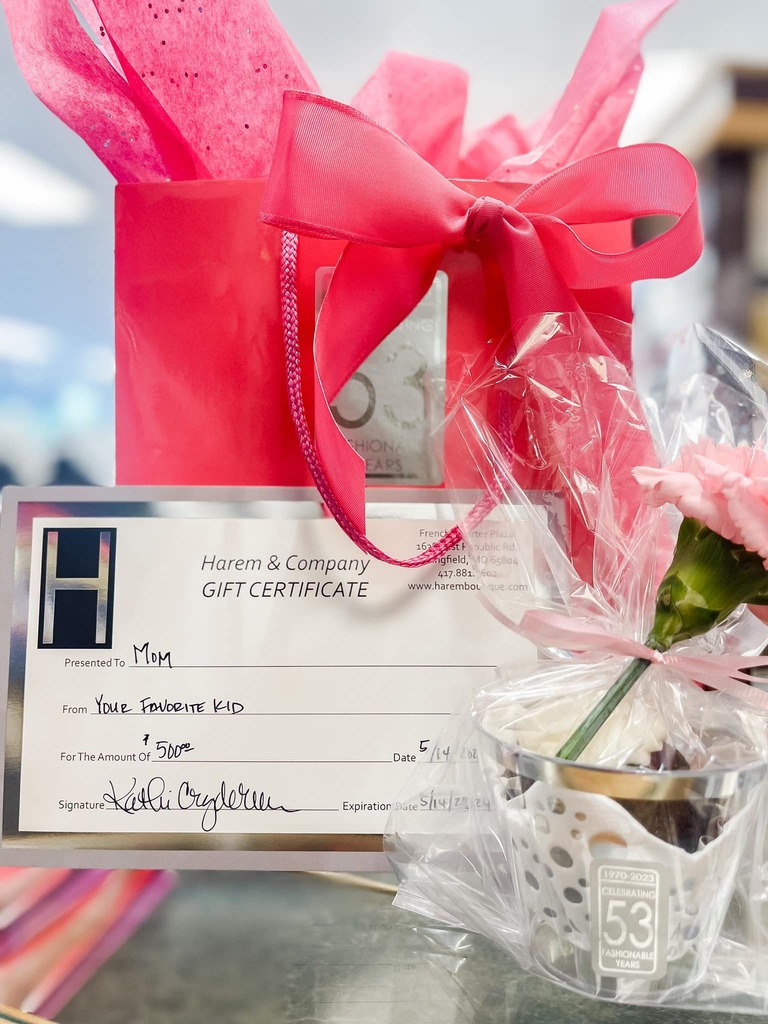 ShopHaremCo's tweet photo. Today is the final day for our Mother’s Day celebration. Stop in today before 4:00pm and enjoy 50% off of one item. 

Let us help you find that perfect gift for all the moms in your life. 

PLUS!
Register to win: $300 Harem Gift Certificate, $150 Harem G… https://t.co/nJgOll7pk0 https://t.co/WiQ2rMJPKU