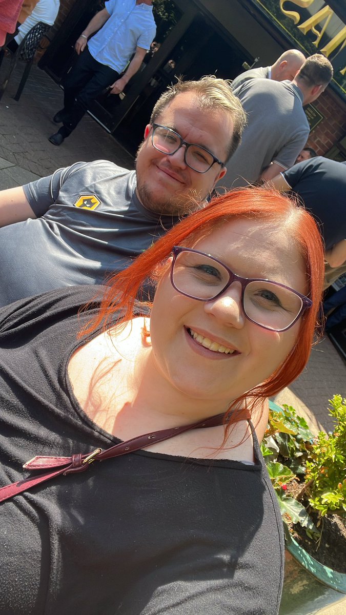 DanniCHarris's tweet photo. Another away day complete ❤️ 
Another away day where we put in more effort than the team…🤦🏼‍♀️
1 away game left this season🧡🖤 
#wwfc #wolves #awaydays https://t.co/4xUOWaGm8U