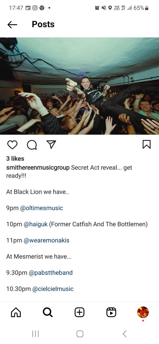 Secret slot 10pm Brighton at the Black Lion lets go