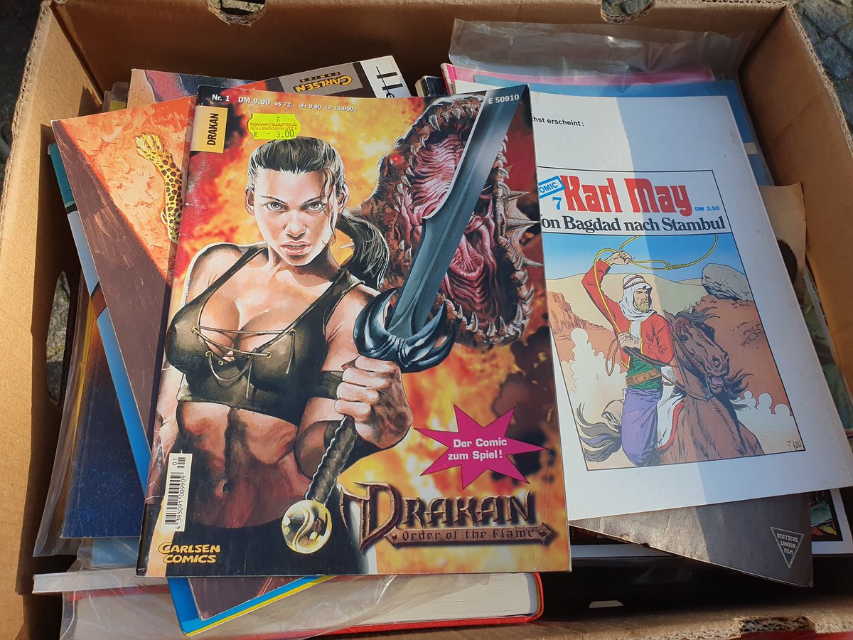 JoachimHesse's tweet photo. Ich wusste gar nicht (oder habe es vergessen), dass zur Computerspiel-Reihe #Drakan von #SurrealSoftware ein #Comic herausgekommen war. Die Dame sieht aber nicht wie die Rynn aus, die ich damals kennengelernt habe. #Flohmarkt https://t.co/uEfjBIZNUm