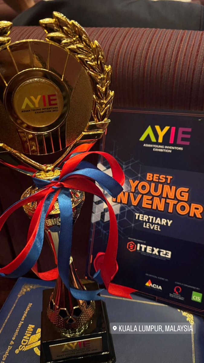 abm56677's tweet image. قطر ولاول مرة تحصد الكأس الذهبي في معرض ايتكس ٢٣ .. في ماليزيا.. عن مشروع تصميم خوذة الضغط السلبي الذكية للحد من انتقال عدوى الامراض التنفسية للطالبه : غلا ناصر العبيدلي من مدرسة موزة بنت محمد الابتدائية