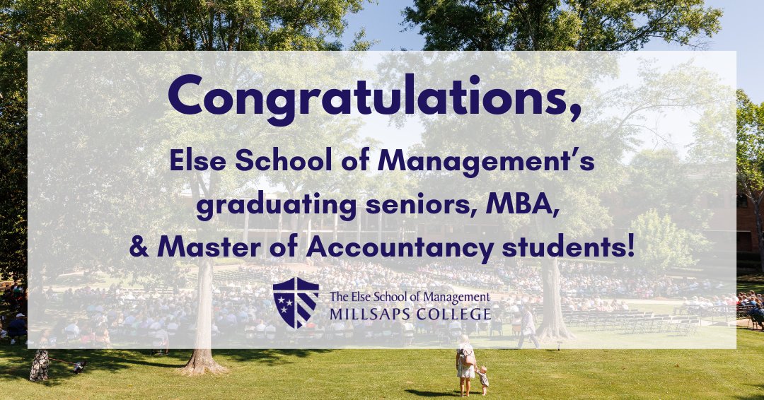 Congratulations, Else School graduates💜🎓!

#Millsaps #ElseSchool #WhyLearnAnywhereElse #MillsapsMBA #MBA #Business #MillsapsMAcc #Accountancy #Accounting
