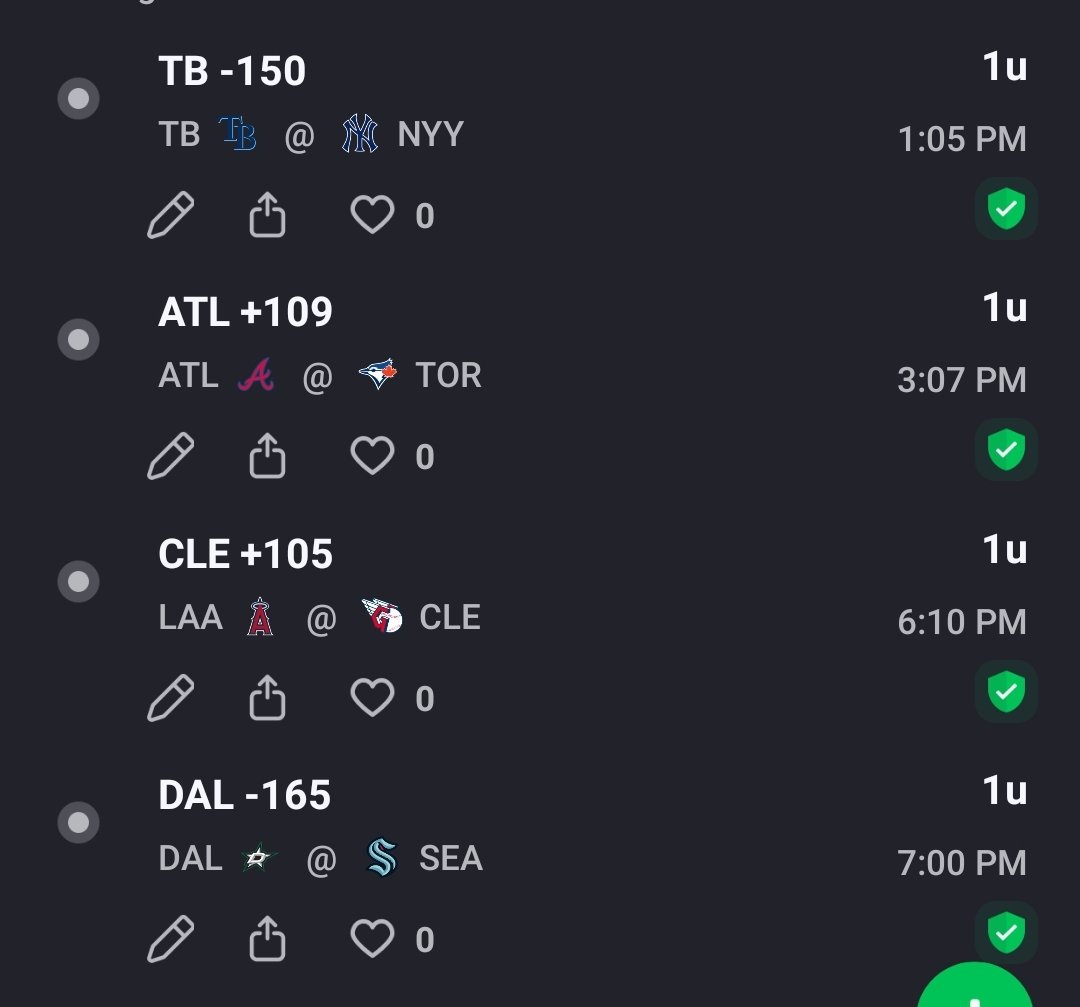 CSolo_monster's tweet photo. 5/12 4-3
#sportsbet #Sportsbetting #Sports #Nba #Money #Parlay #friday #Gambiling #Gambilingtwitter #Sportspicks #Freepicks #betting #bettingtips #bettingtipster #casino #williamhill #tipster #odds #LasVegas #vegas #espn #moneyline #runline #nhl #mlb #Premierleague #bet365
5/13 https://t.co/JUyv1Bzco9