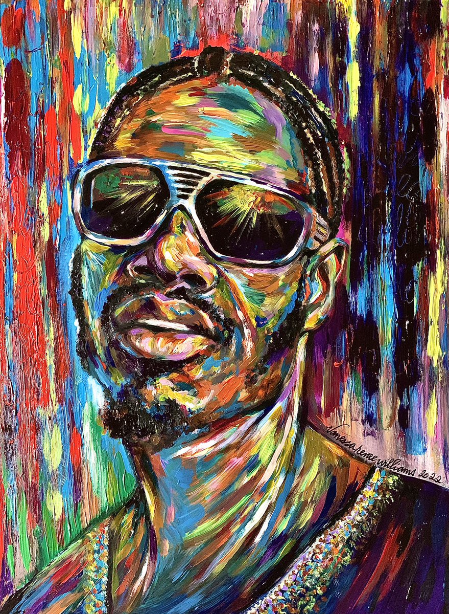 “Stevie” 
18”x24” acrylic on paper, 2022
#HappyBirthdayToYa 
#musicmatters
#artmatters
#quarantineart