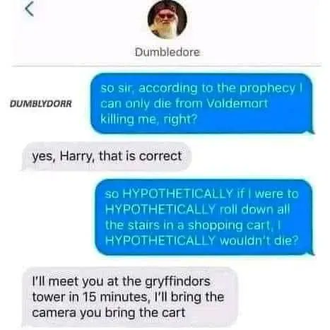 #Harry would totally do it.