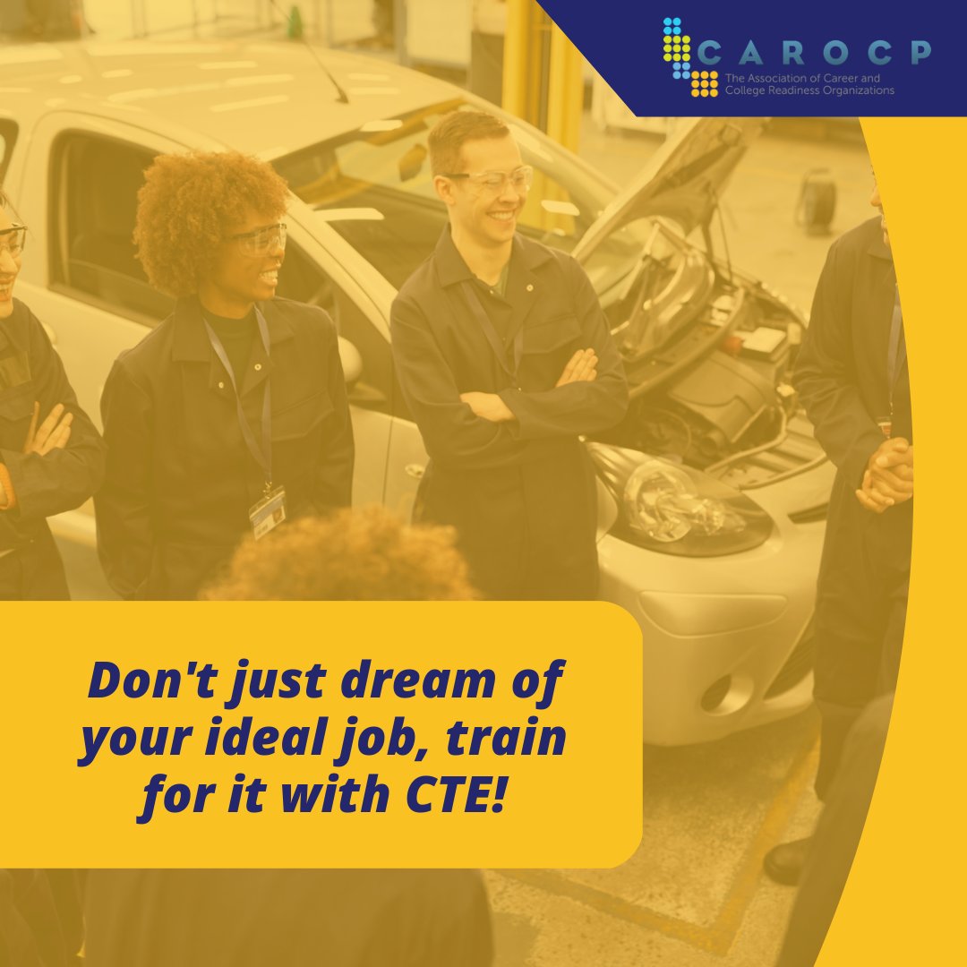 CAROCP_CTE's tweet photo. Turn your dreams into reality with CTE! #TrainForSuccess #CTE https://t.co/l4rg5rgtiN