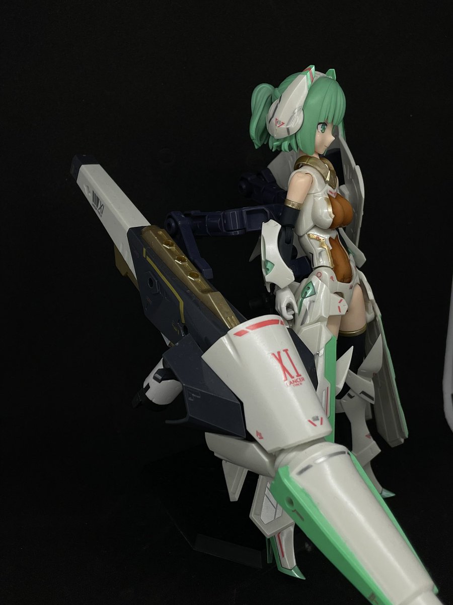 yuyuyu_main's tweet image. バレットナイツ【シルフィ】完成しました

特徴的なランスをショートバレルで運用
機動力と火力の両立を目指した。
#メガミデバイス