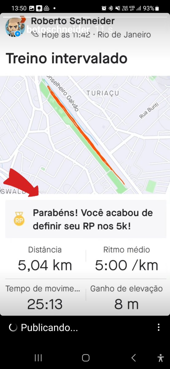 BetoSchneider's tweet photo. Hoje, num treino, bati meu recorde pessoal. E é isso que gosto na corrida: a disputa é comigo mesmo.
#devagaresempre https://t.co/1LKcmxUQ9n