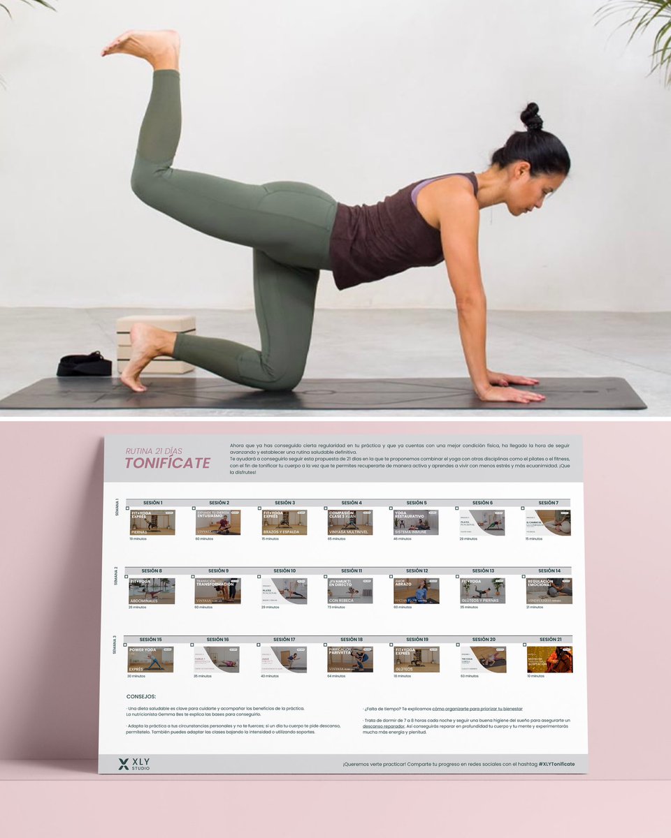 Te propongo esta Rutina Tonifícate de 
21 días para tonificar tu cuerpo de manera amable y dínamica con yoga, fitness, pilates en mi plataforma XLY Studio
studio.xuanlanyoga.com/pages/rutina-t…