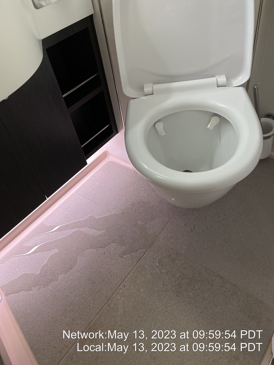 guywaters's tweet photo. @OceaniaCruises DAY THREE AND OUR TOILET STILL LEAKS!  HOW LONG DOES IT TAKE YOU TO FIX A LEAKY TOILET? https://t.co/SoA5G7wVSB