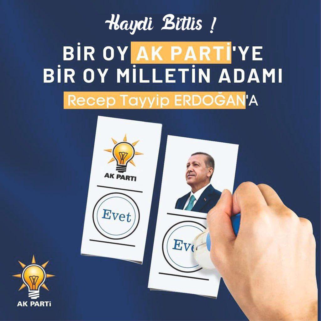 Bir Oy AK PARTİ’ye 
Bir Oy Milletin Adamı; 
RECEP TAYYİP ERDOĞAN’a 

#DoğruAdımlarlaYolaDevam