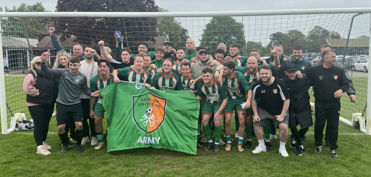 YateleyUtdFC's tweet photo. WOW! We’ve only gone &amp; done it!!! 🟢⚪️

A 2-1 win this afternoon for the 1st team making it a PERFECT League season, winning 100% of our games in @ThamesValleyPL Premier Division! 🏆 https://t.co/P8T4hXTwL3