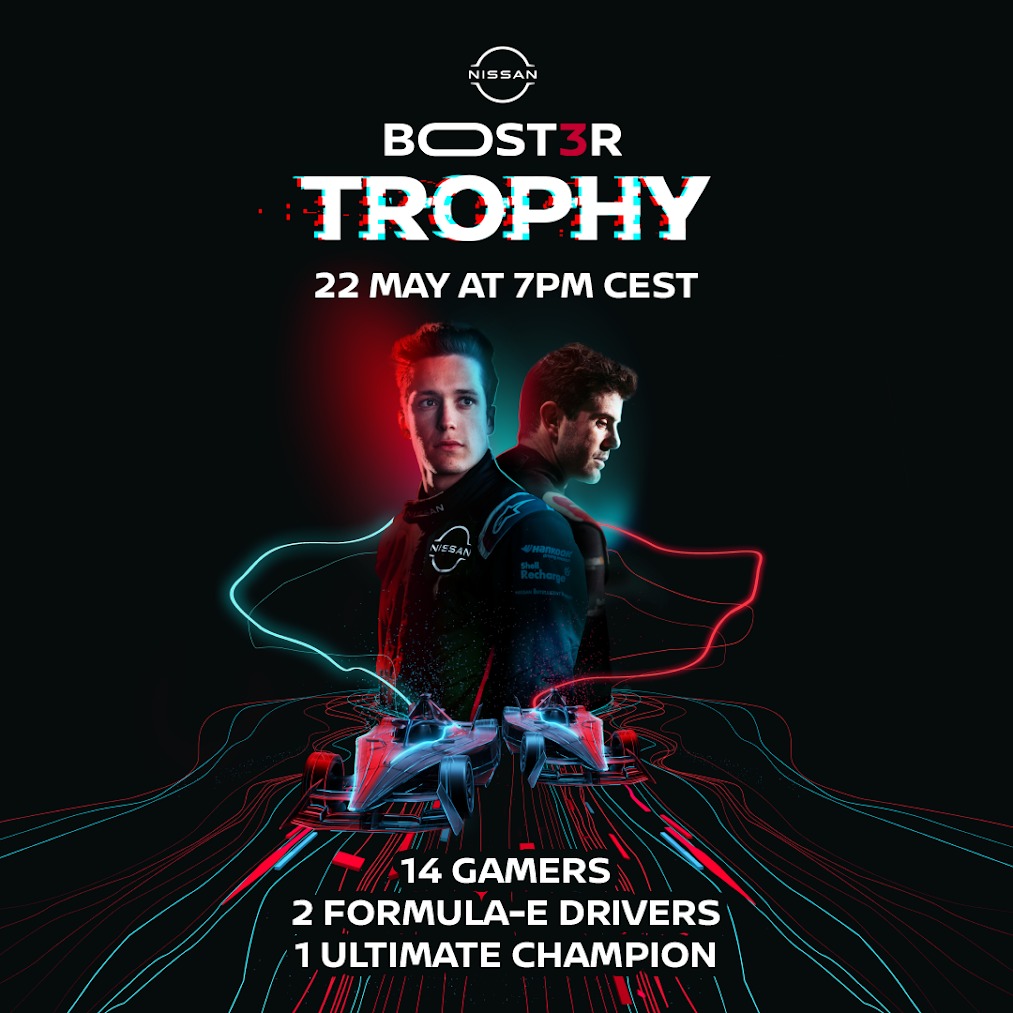 Op 22 mei om 19.00 strijd ik samen met <a href="/RoaringRaymundo/">RoaringRaymundo</a> om de #NISSANBOOSTER Trophy, een online Formule E cup in rFactor 2 met een internationaal deelnemersveld. De komende week zal ik dus flink moeten oefenen op mijn Twitch-kanaal om Team NL goed voor de dag te laten komen.