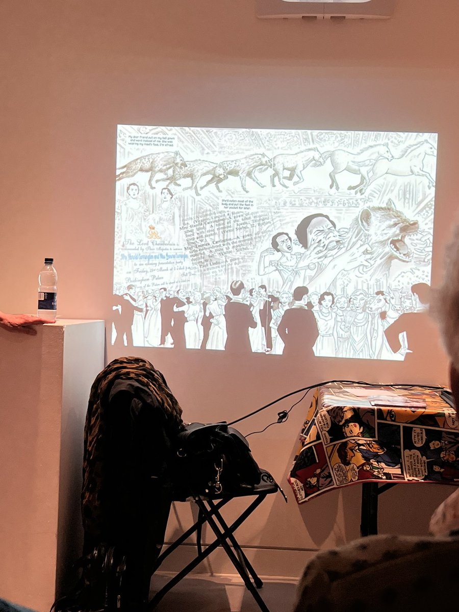 Great launch & talk from @bryan_talbot & @EyeDotter at @Cartoonmuseumuk for their latest graphic biography collaboration #ArmedWithMadness looking at the life of #surrealist #LeonoraCarrington @SelfMadeHero #artmasters #graphicnovels #truelives #arthistory