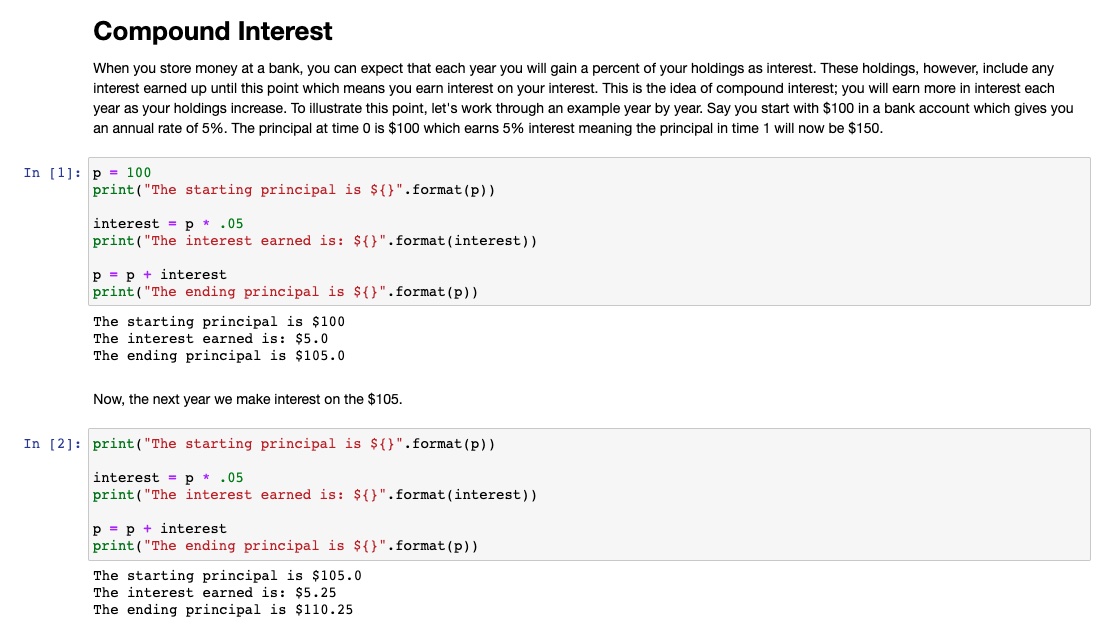 FinancePython's tweet image. Start learning the basics of how compound interest works in the Basic Finance course! Access the free text based course at financeandpython.com/courses/basic-… or the video series at udemy.com/course/basic-f…. #DataScience #Finance #Python #Coding #Programming #MachineLearning