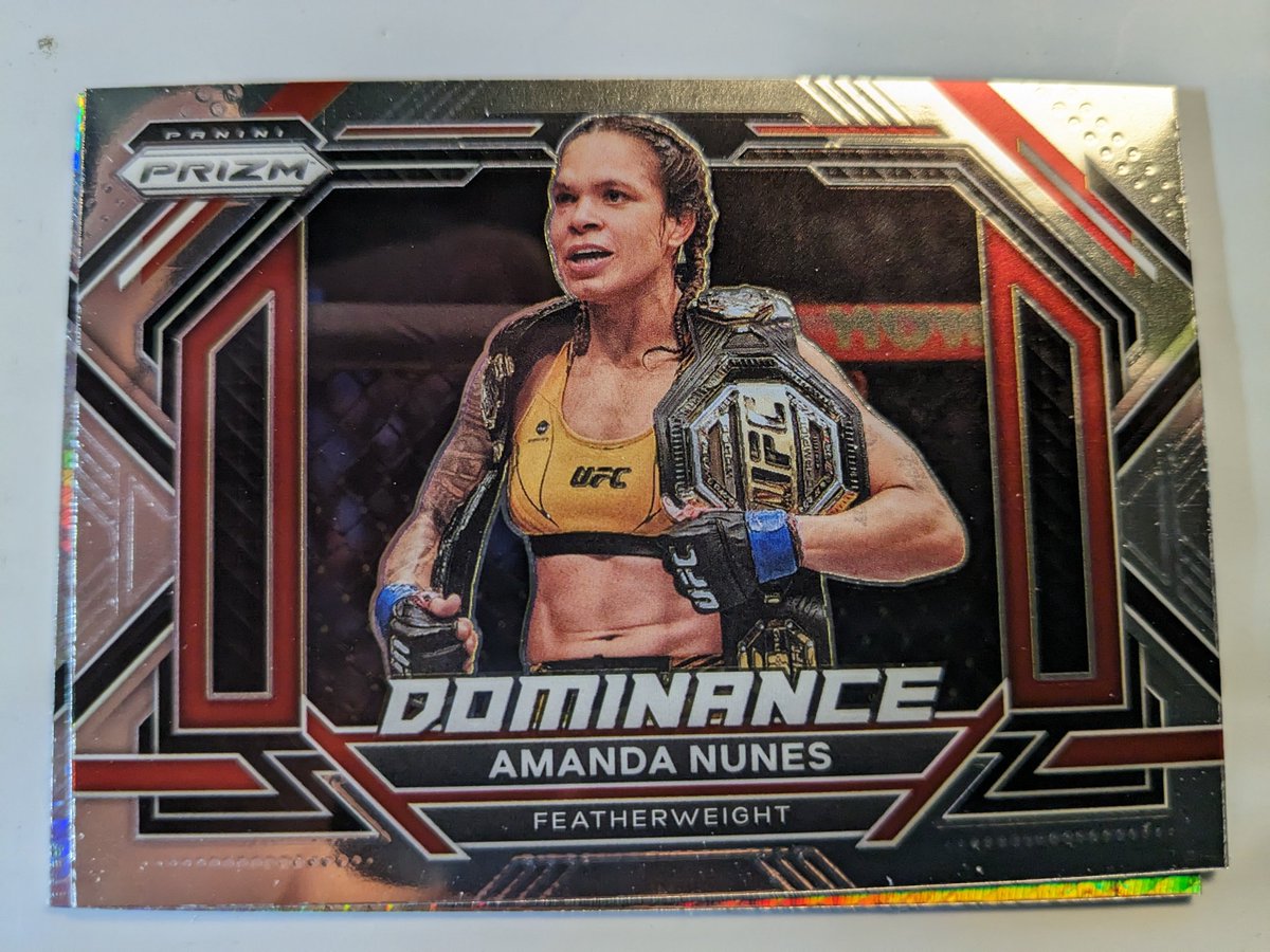 #ufccharlotte
Another good UFC prismz card pull from the pack. Got Jon Jones, Amanda Nunes, Jamahal Hill and several other good ones. https://t.co/fZhvMluQze