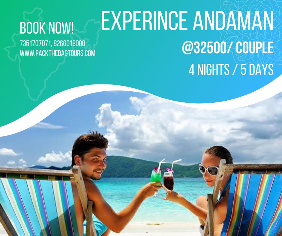 Discover the Andaman Islands' beauty with our exclusive tour packages! 🏝️✨ Pristine beaches, vibrant coral reefs, and lush greenery await you. Book now and make unforgettable memories! #AndamanIslands #TravelGoals #ParadiseFound