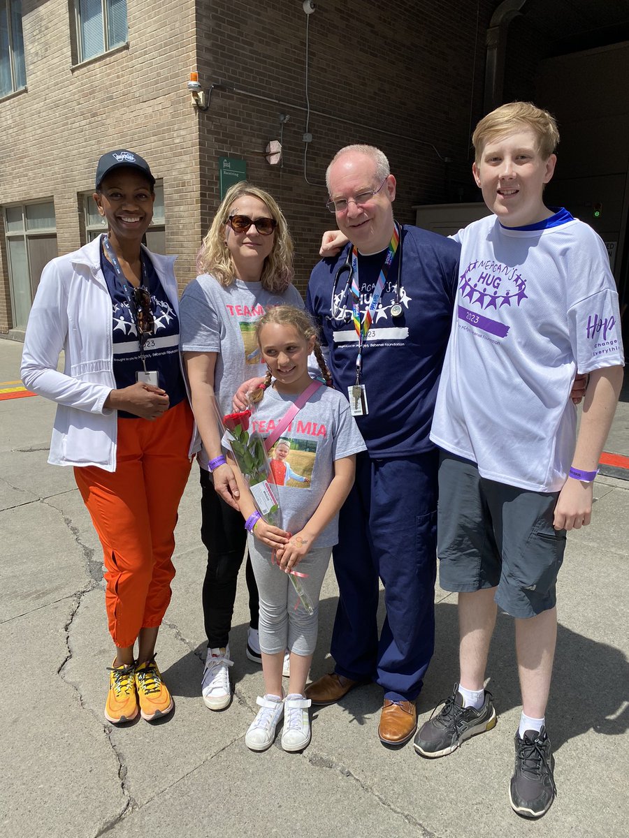 Beautiful day for amazing connect to the cause @meaganshug, as always. @jenn_berns, @ronald_cohn & @JamesRutka w Jess, Jack & Mia, treated for brain tumours at SickKids.