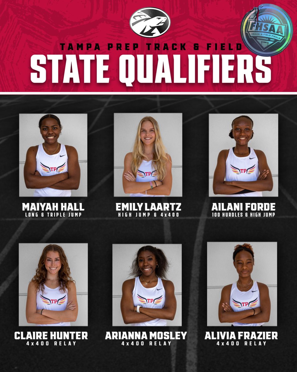 Congratulations to these six Terrapins, who qualified for the FHSAA Class 1A Track &amp; Field State Championships, May 17 at the University of North Florida in Jacksonville!