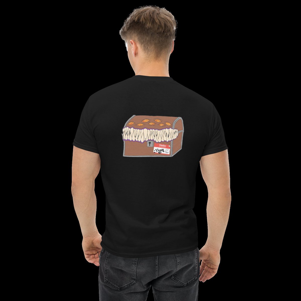 IamMortua's tweet photo. "MY NAME IS BOXY" D&amp;D inspired shirt drop ☠️ 

More on the way...

https://t.co/D9TBazZ0UM https://t.co/PqDIwCTG7f