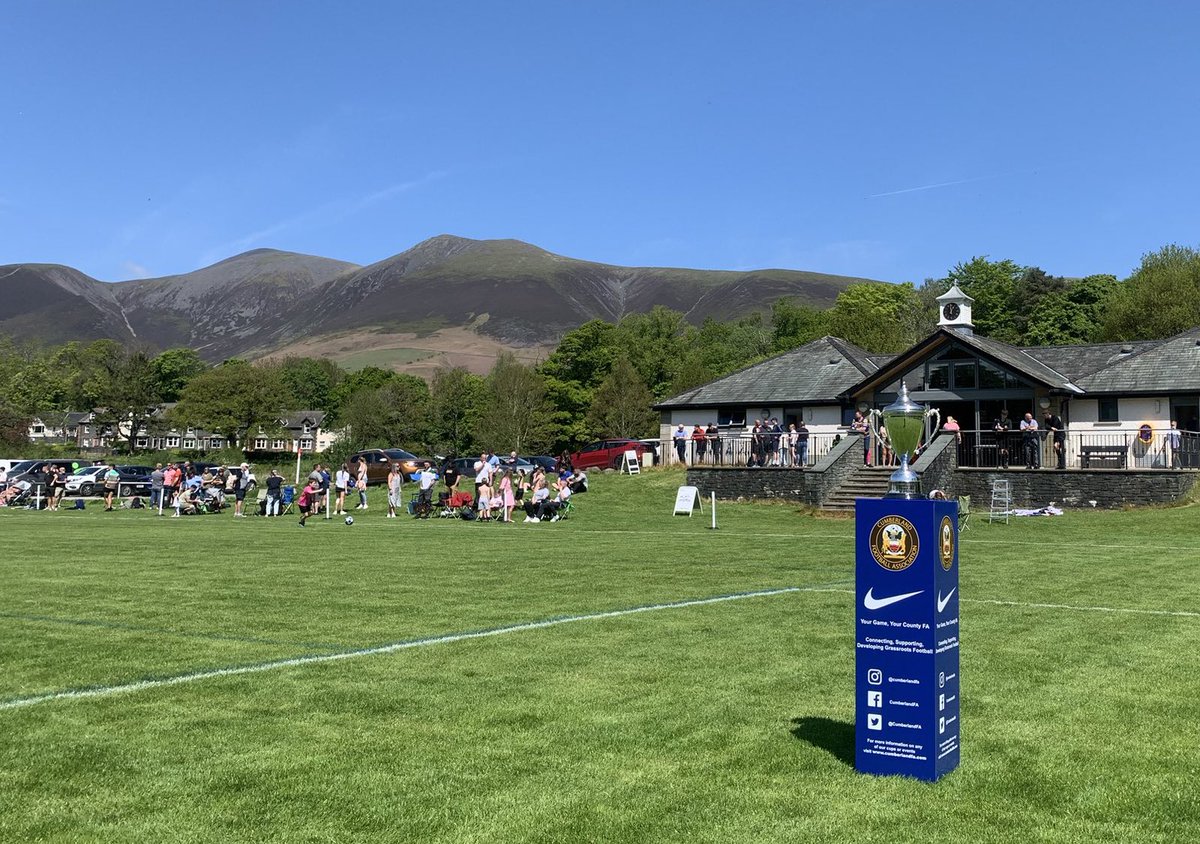 CumberlandFA's tweet photo. 🏆🏆 | Congratulations to the #CountyCup Champions decided today at @KeswickFC 🙌

🏆 Dalston Junior Black Reds U12
🏆 Whitehaven AFC U14 Blue

It was a lovely sunny day today…. let’s hope for more of the same tomorrow 😃

Download the programme 👇
📖 https://t.co/l9hDFn28rJ https://t.co/ut3QlMeB5d