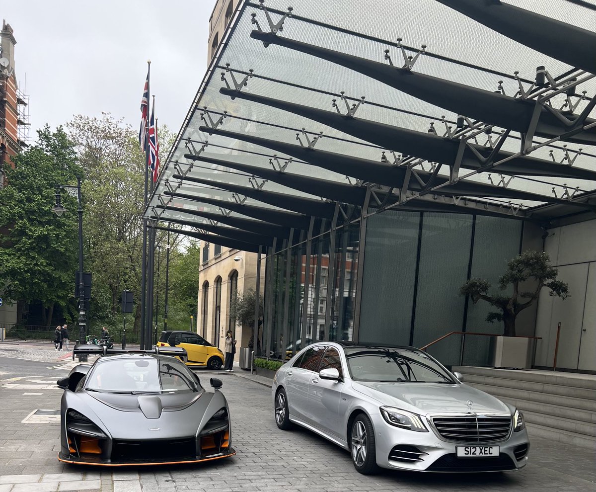 SL_Executive's tweet photo. Berkeley Hotel transfers from Essex in the S-class not the Mcclaren lol https://t.co/deQm4jNFPT
