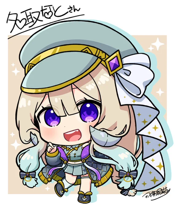 リクエストありがとうございました! なとさんかわいい!眼鏡差分も描いちゃった! #なとのこアート