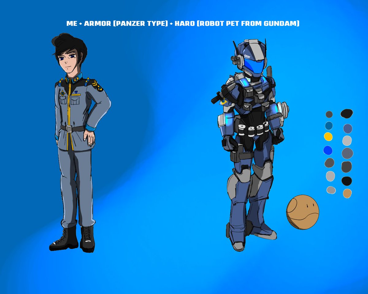 strike_n_strato's tweet photo. Me and my armor from my Gundam Halo Fic #halo #gundam #futuristic #military #techsuit https://t.co/ZmxfaAfNQO