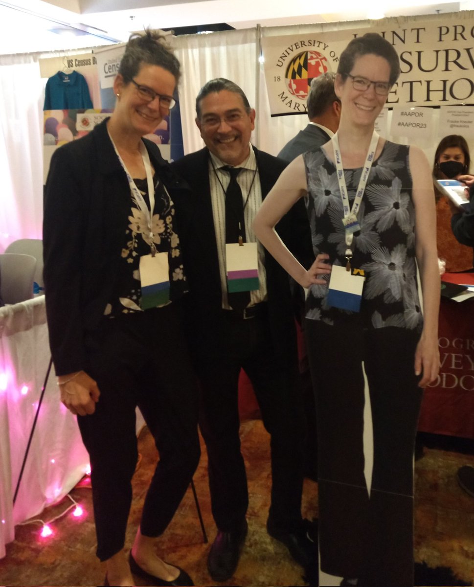 Joint Program in Survey Methodology (@jpsmumd) on Twitter photo Thanks for stopping by <a href="/_Rob_Santos/">Rob Santos</a>! #aapor #AAPOR2023 <a href="/SoDaUMD/">Social Data Science Center</a> <a href="/fraukolos/">Frauke Kreuter</a> Thanks for stopping by <a href="/_Rob_Santos/">Rob Santos</a>! #aapor #AAPOR2023 <a href="/SoDaUMD/">Social Data Science Center</a> <a href="/fraukolos/">Frauke Kreuter</a>