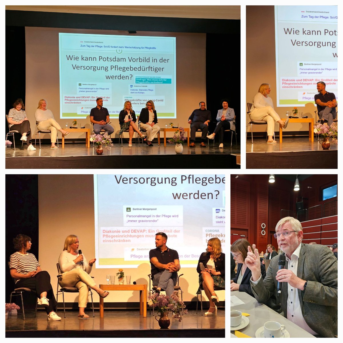 Coconbra's tweet photo. #Talkrunde zur #Zukunft der #Pflege in #Potsdam mit Ursula Nonnemacher, Ministerin für Soziales, Gesundheit, Integration & Verbraucherschutz des Landes Brandenburg und Brigitte Meier, Beigeordnete für Ordnung, Sicherheit, Soziales & Gesundheit der Stadt Potsdam & ExpertInnen. https://t.co/4dNFbCydLA