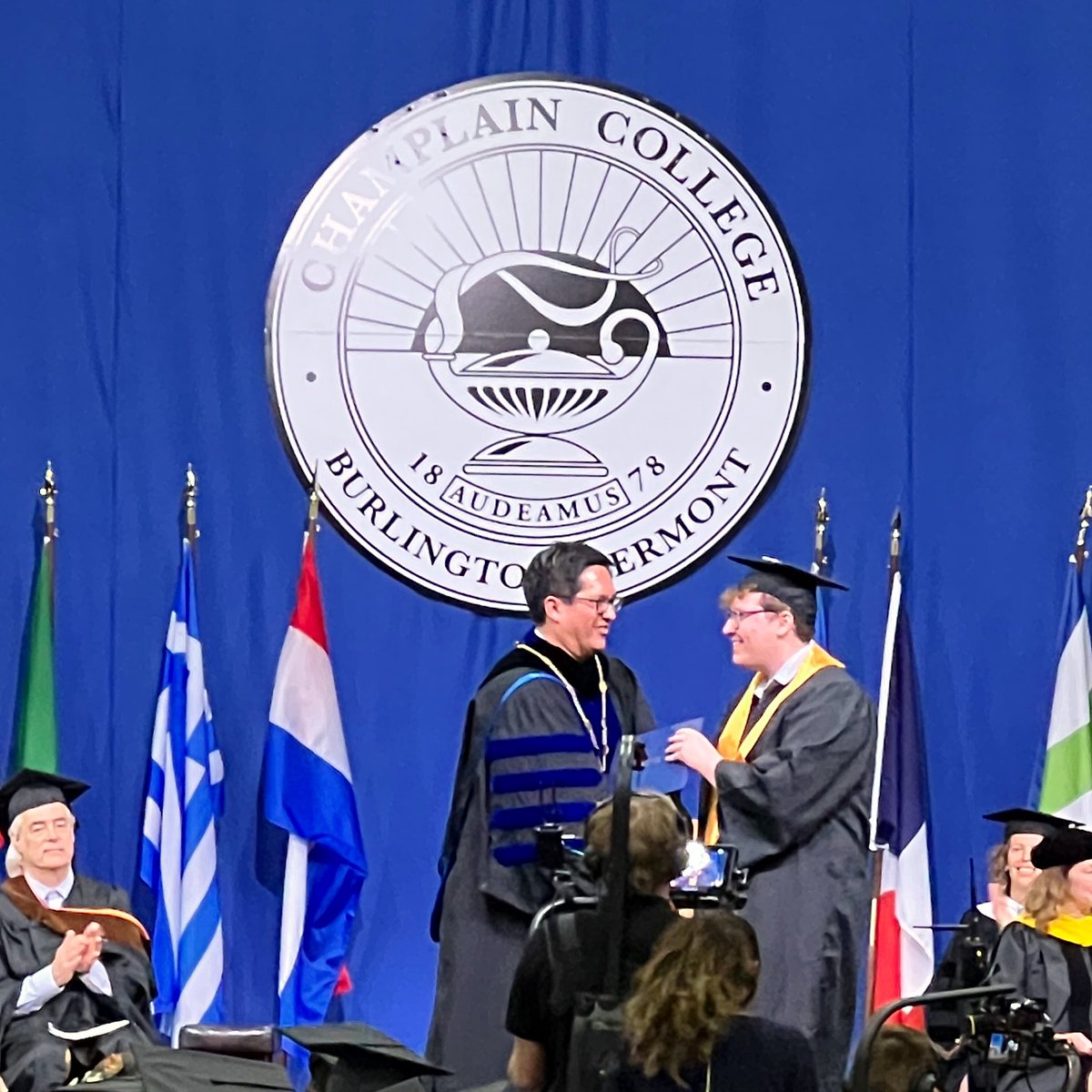 dannysullivan's tweet photo. Celebrating our youngest @RhysSullivan on graduating from @ChamplainEdu today #ChampGrad https://t.co/oM29PvP7mZ