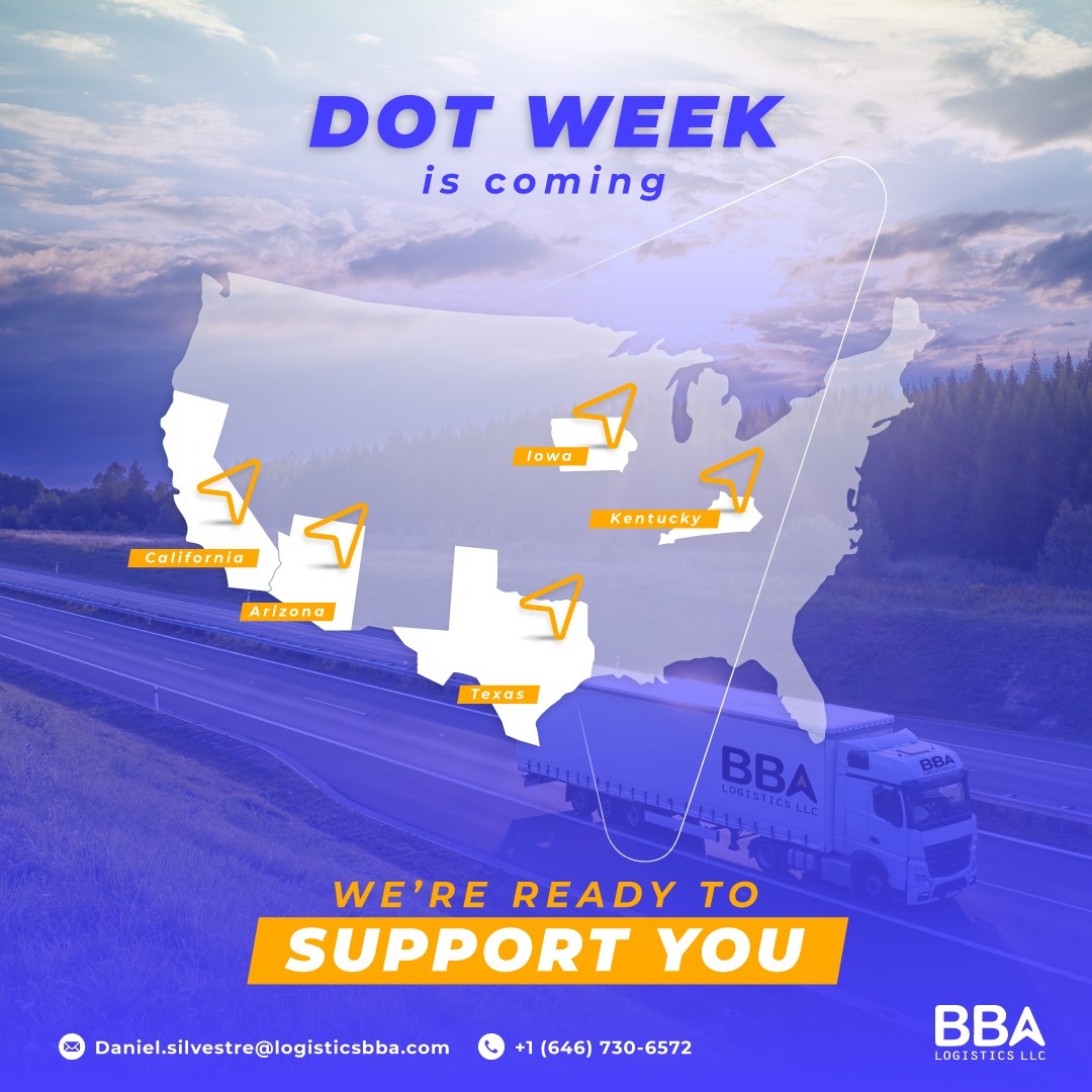 logisticsbba's tweet photo. DOT Week is coming! 🚨

 we’re ready to support you 💡 contact us!
📩Daniel.silvestre@logisticsbba.com 
📲+1 (646) 730-6572 https://t.co/8vFufBmGOc