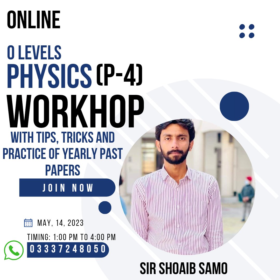 ShoaibSamo3's tweet photo. O Level Physics 5054 (Paper-4) Alternate to Practical (ATP) workshop. https://t.co/MLnjRLNWR3