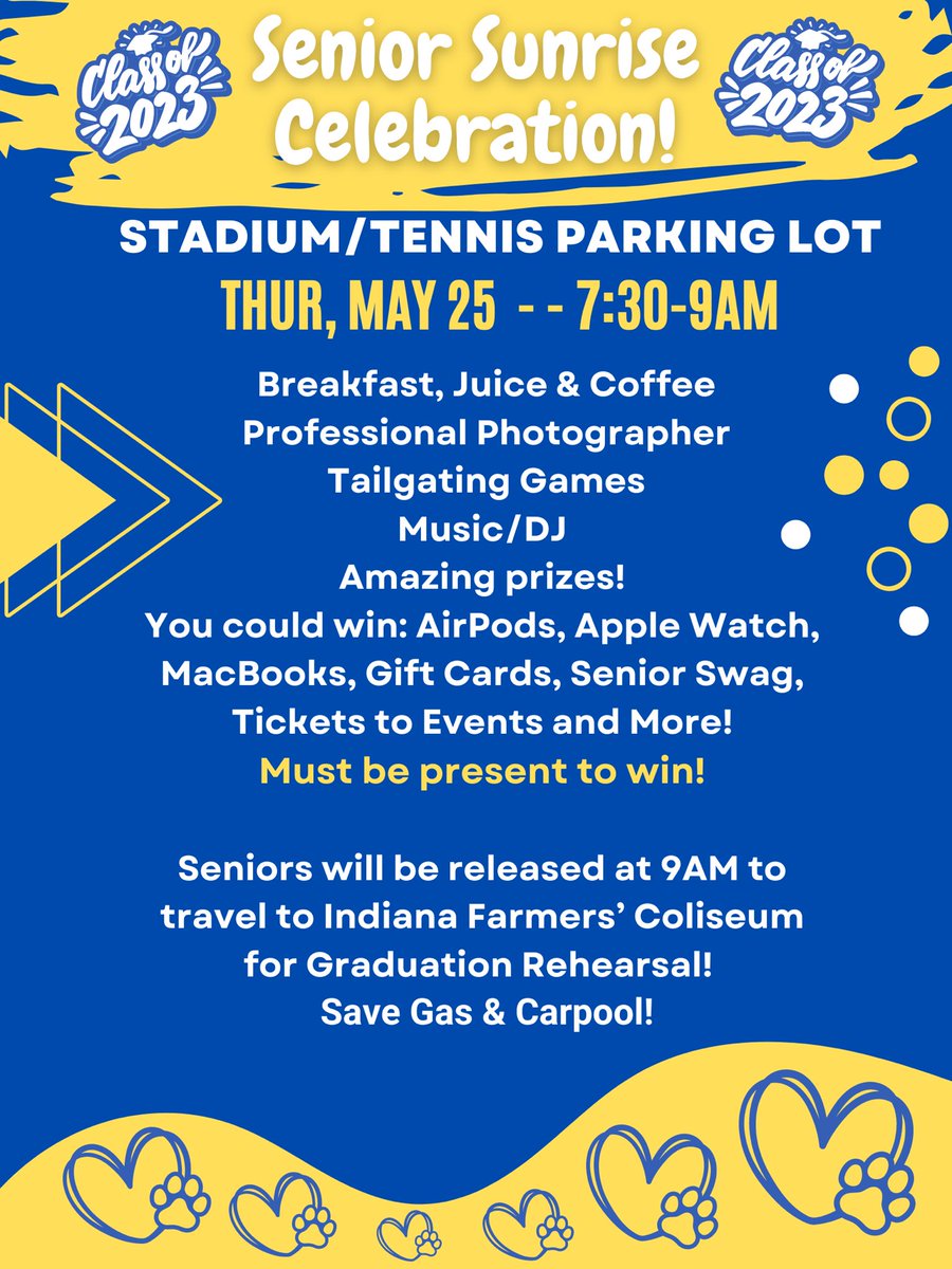 CHS SENIORS— Upcoming events just for you!!